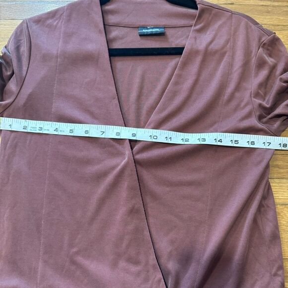 Revolve by Malene Birger Slinky Brown Wrap Front Jumpsuit (no button) - Picture 10 of 11